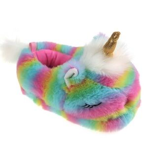 Plush Critter Unicorn Fuzzy Comfy Slippers
